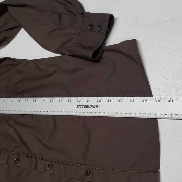 Le Jean De Marithe Francois Girbaud Button Up Shirt Men’s XL Brown Rodeo Rancher - Picture 12 of 13